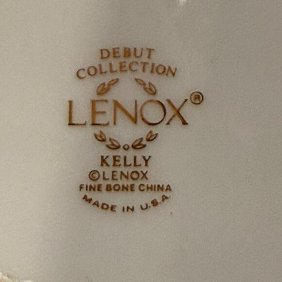 Lenox VTG “Kelly” 4 pc gold trim includes butter, salad, lunch, dinner plates-F - Picture 3 of 13